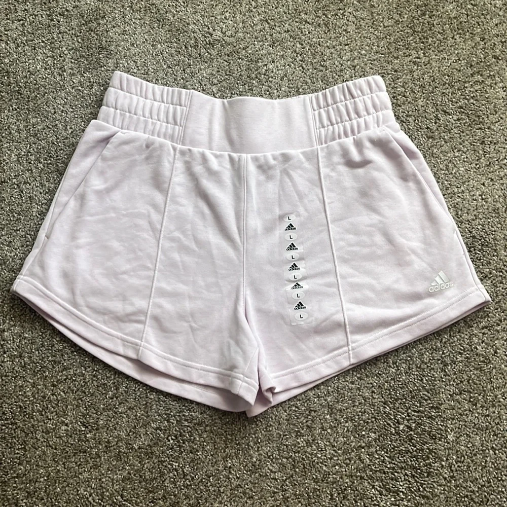Adidas hyper glam French Terry lounge SET. Womens Large. Shorts are new with tag - Picture 4 of 14